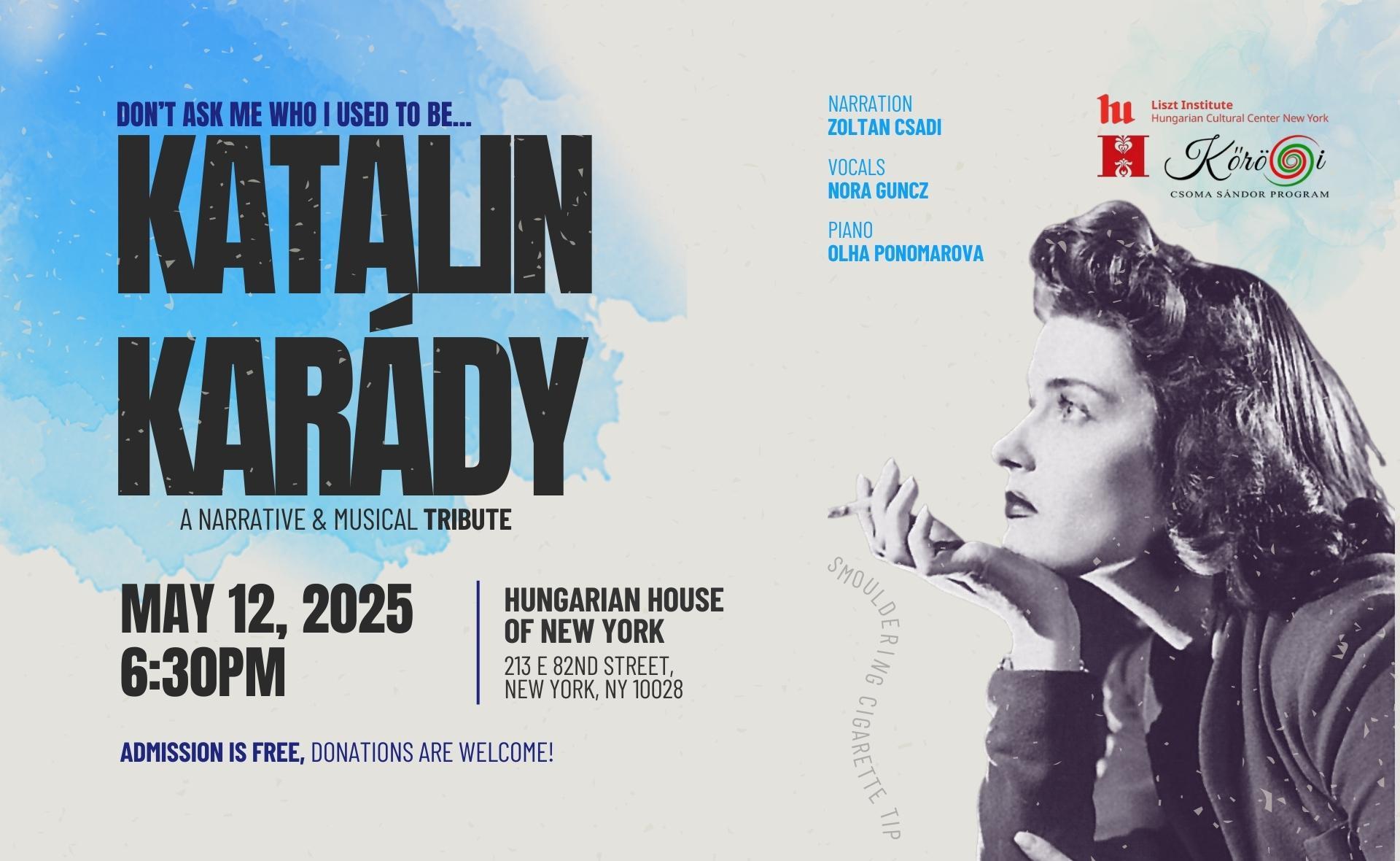 An Evening with Katalin Karády