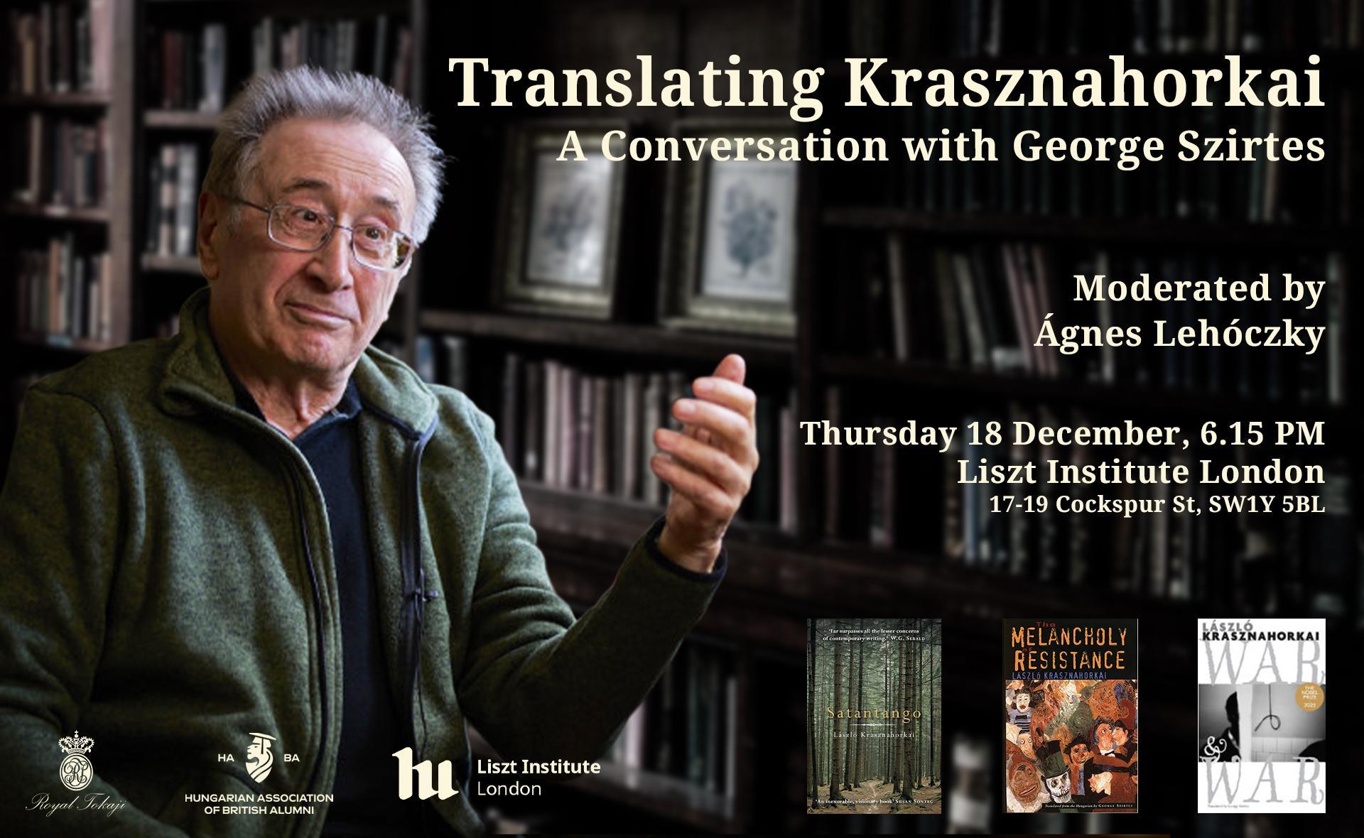 Translating Krasznahorkai