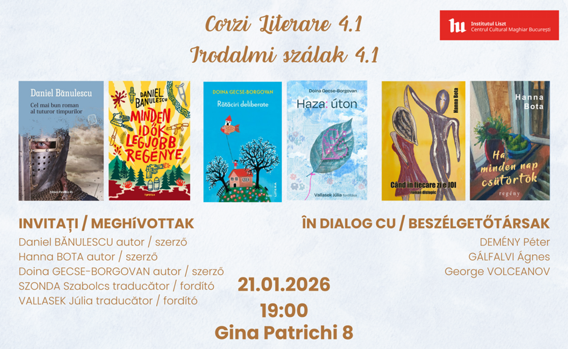 Corzi literare 4.1 – minifestival de literatură și traduceri literare contemporane