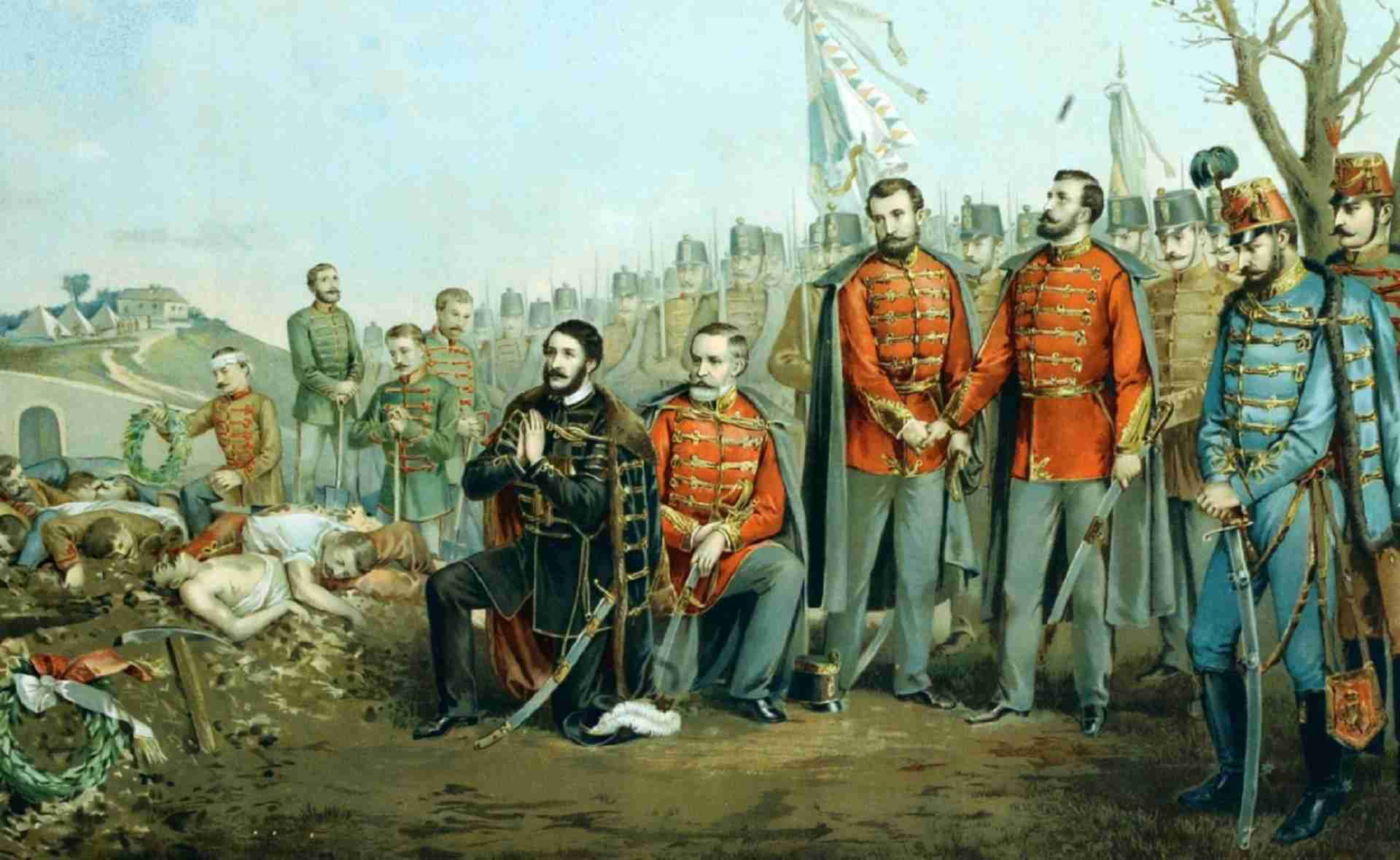 Kossuth Lajos imája a kápolnai elesettek felett 1849 évi Február 27 napján.