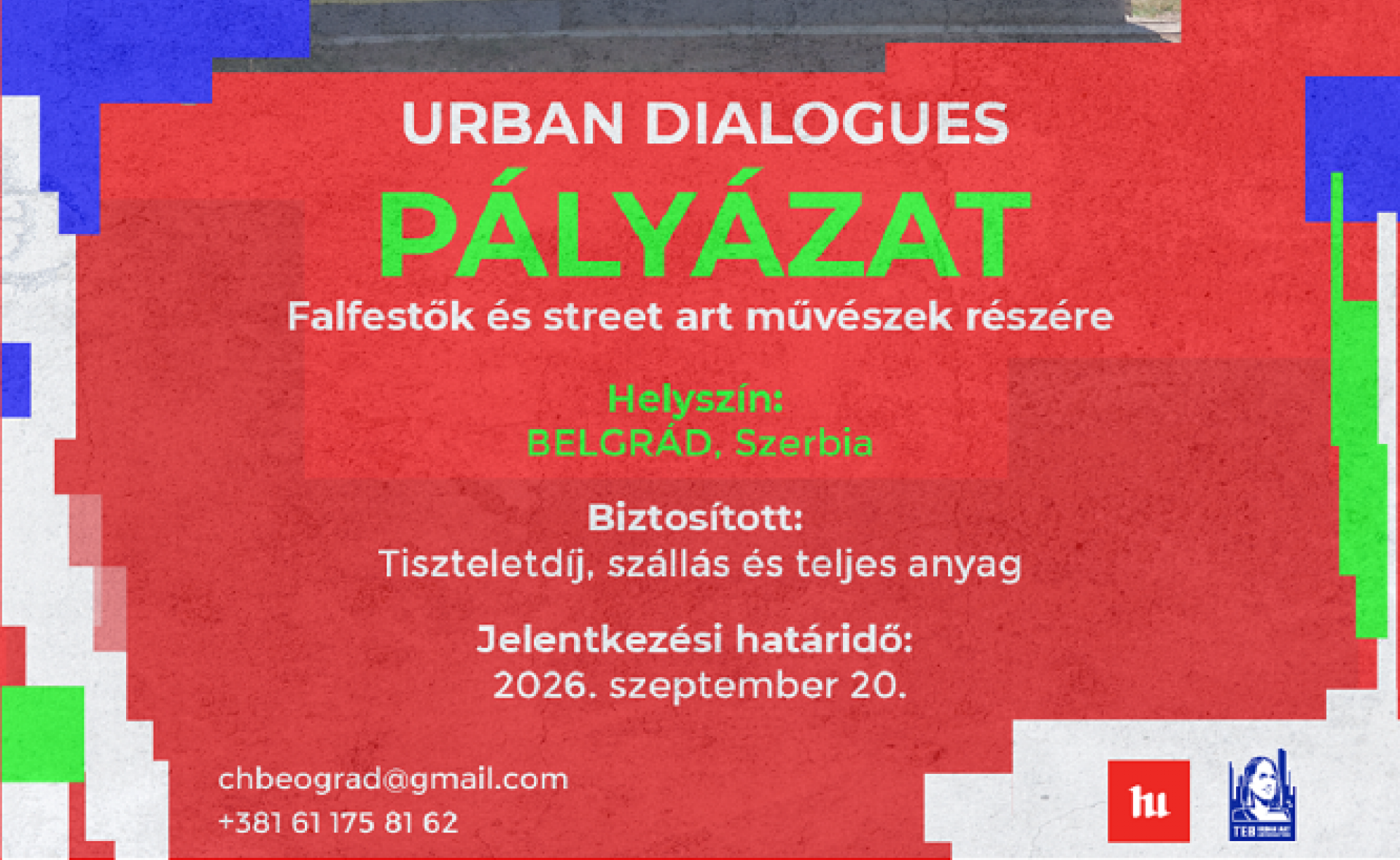Urban Dialogue Pályázat falfestmény készítésére Belgrádban