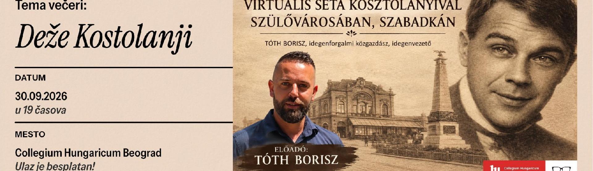 Kosztolányi Dezső est lesz az Olvasói Klubban!