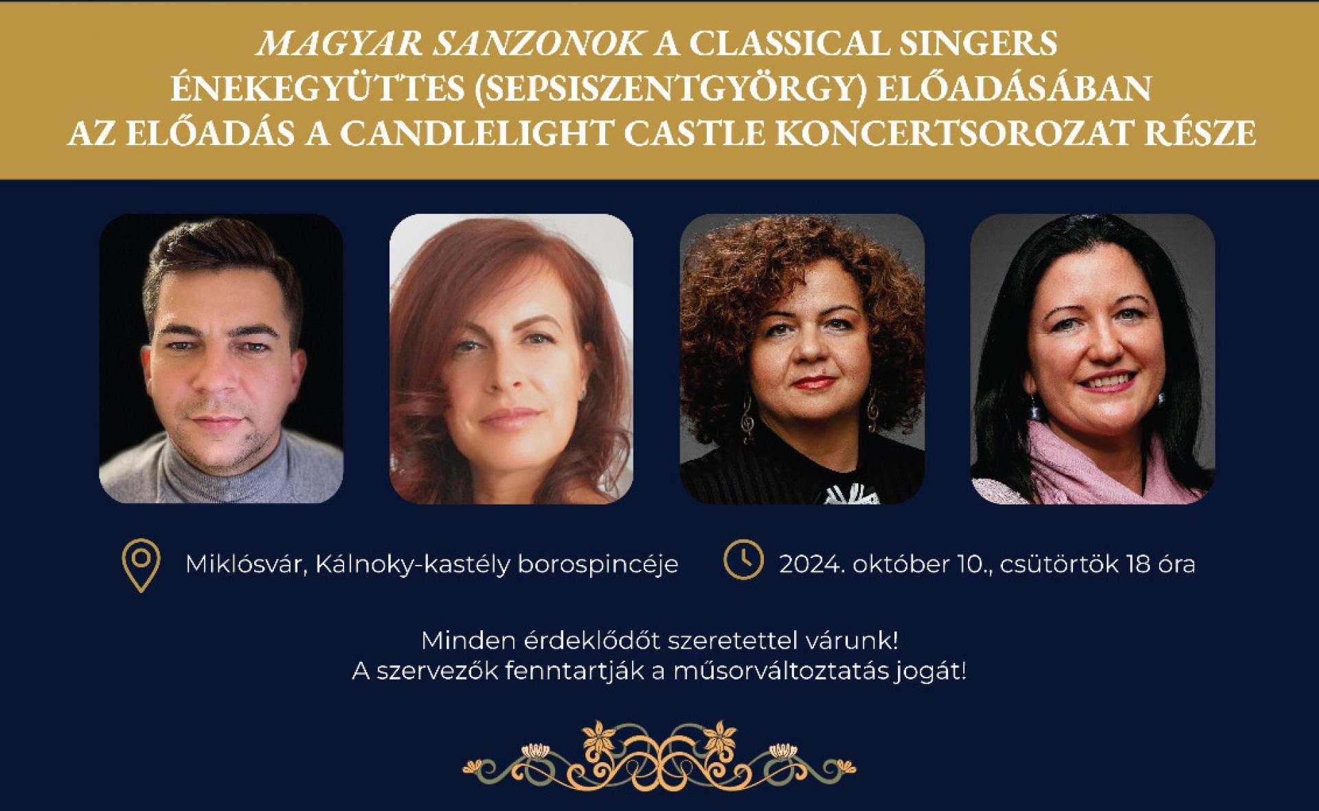 Candlelight Castle koncert az Erdővidéki Közművelődési Napok keretében