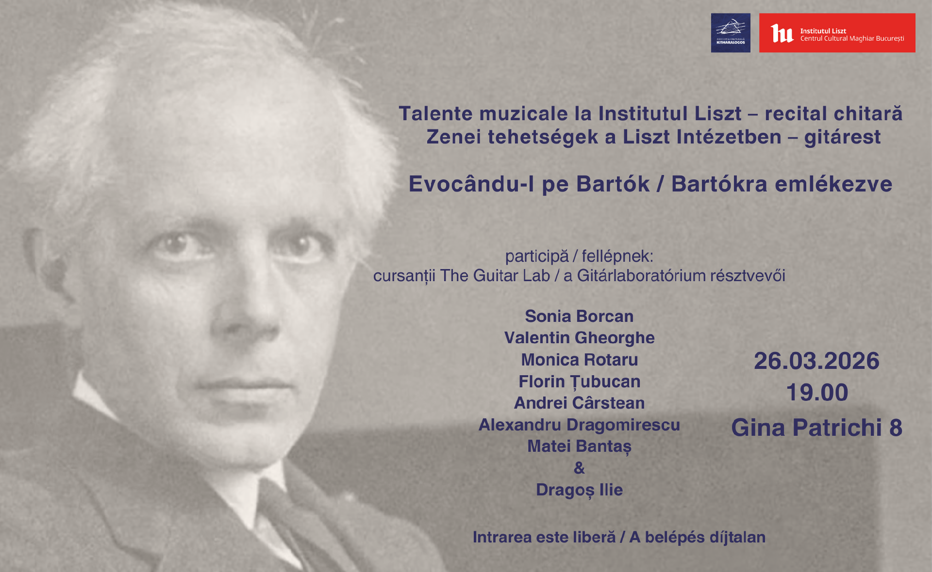 Talente muzicale la Institutul Liszt – recital chitară