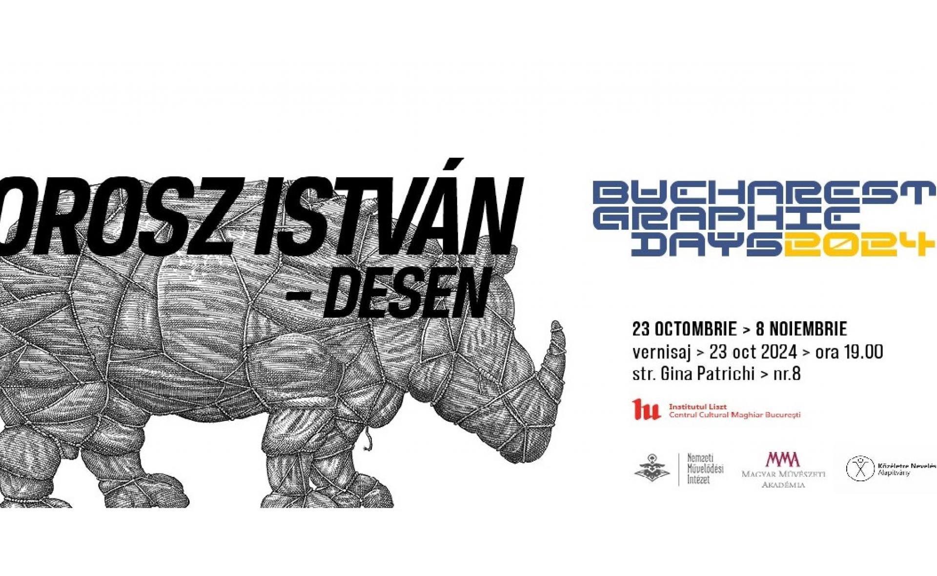 Orosz István grafikai kiállítása a Bucharest Graphic Days keretében
