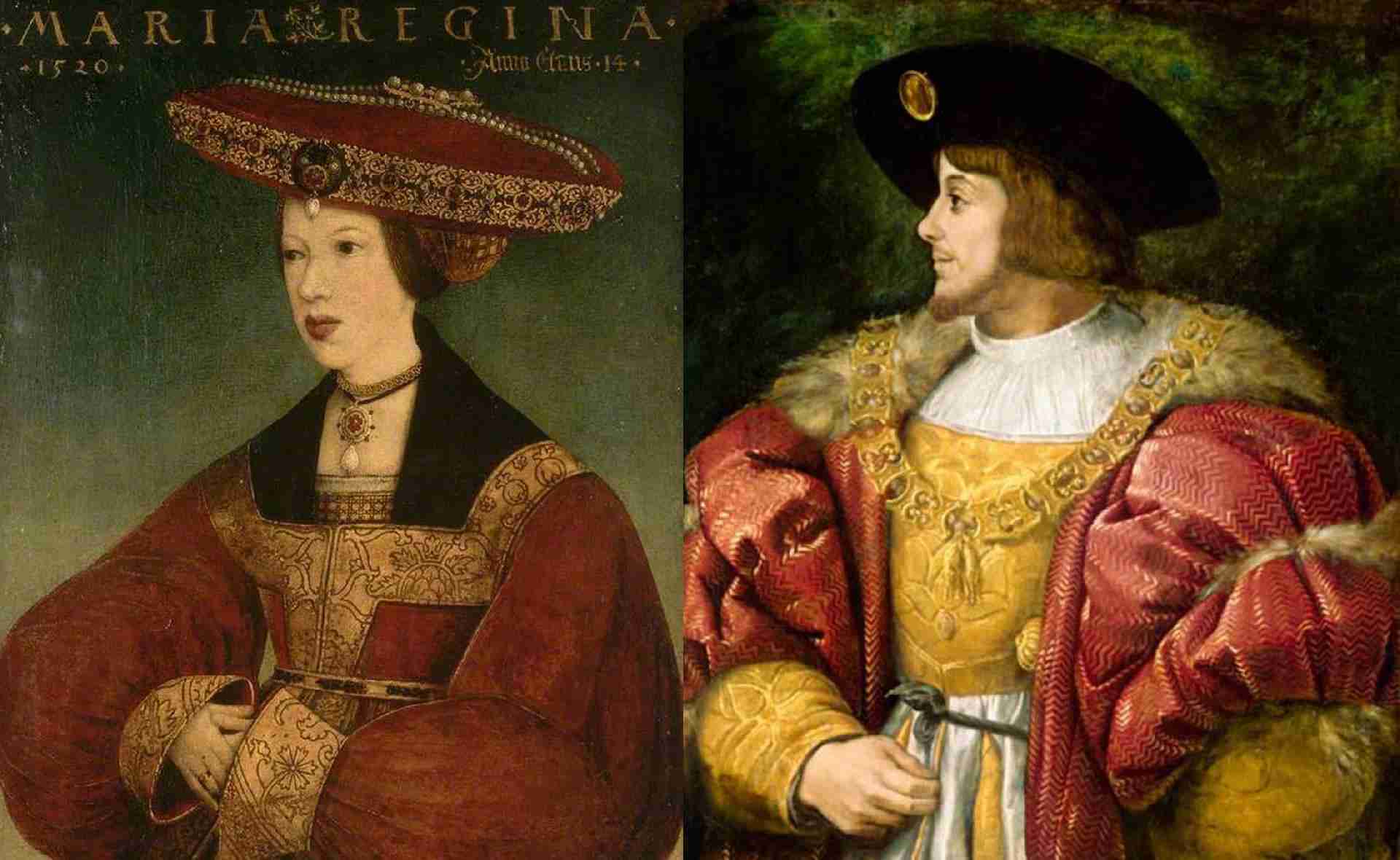Marie van Hongarije en Lodewijk II.