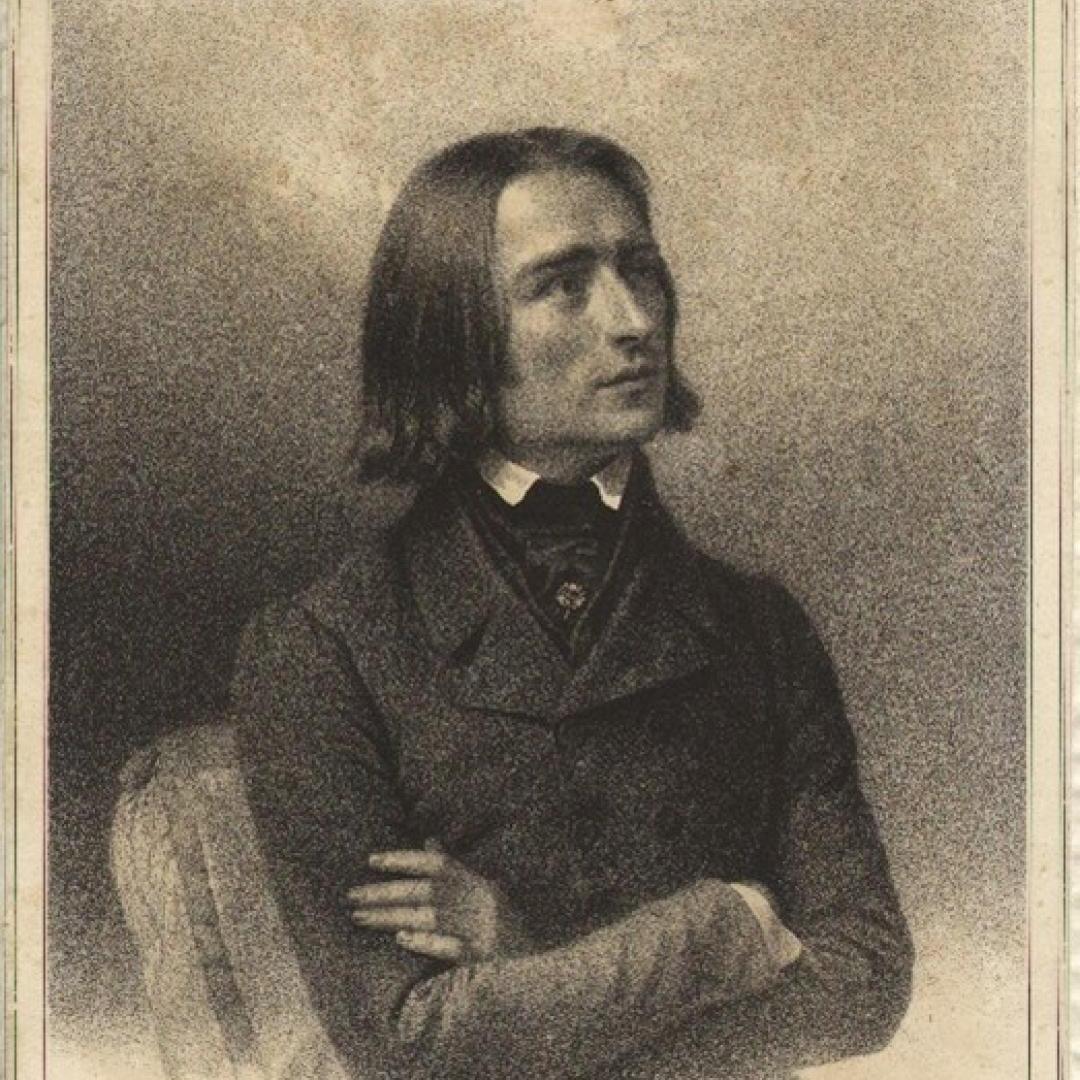 1840年頃のリスト・フェレンツの肖像画
写真提供：リスト音楽院