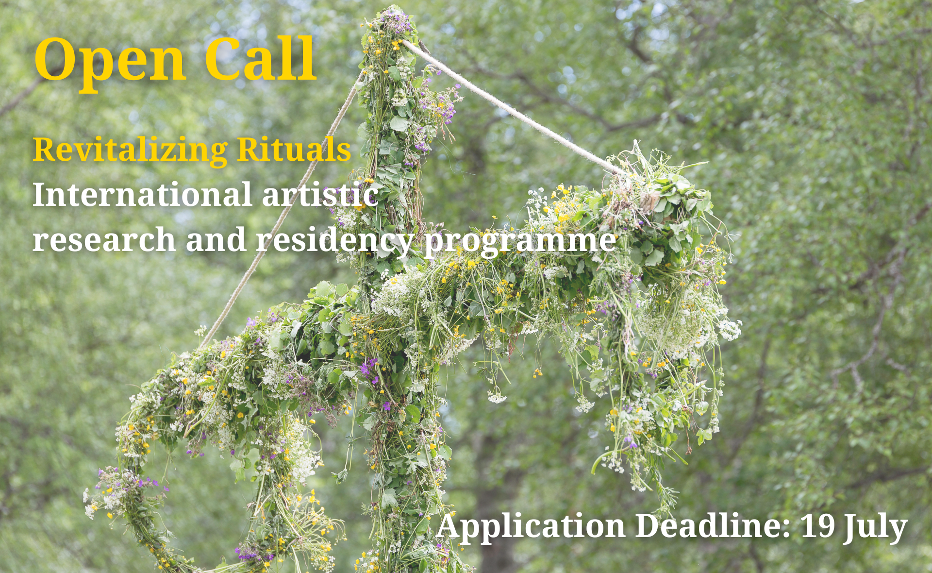 Revitalizing Rituals - Open Call