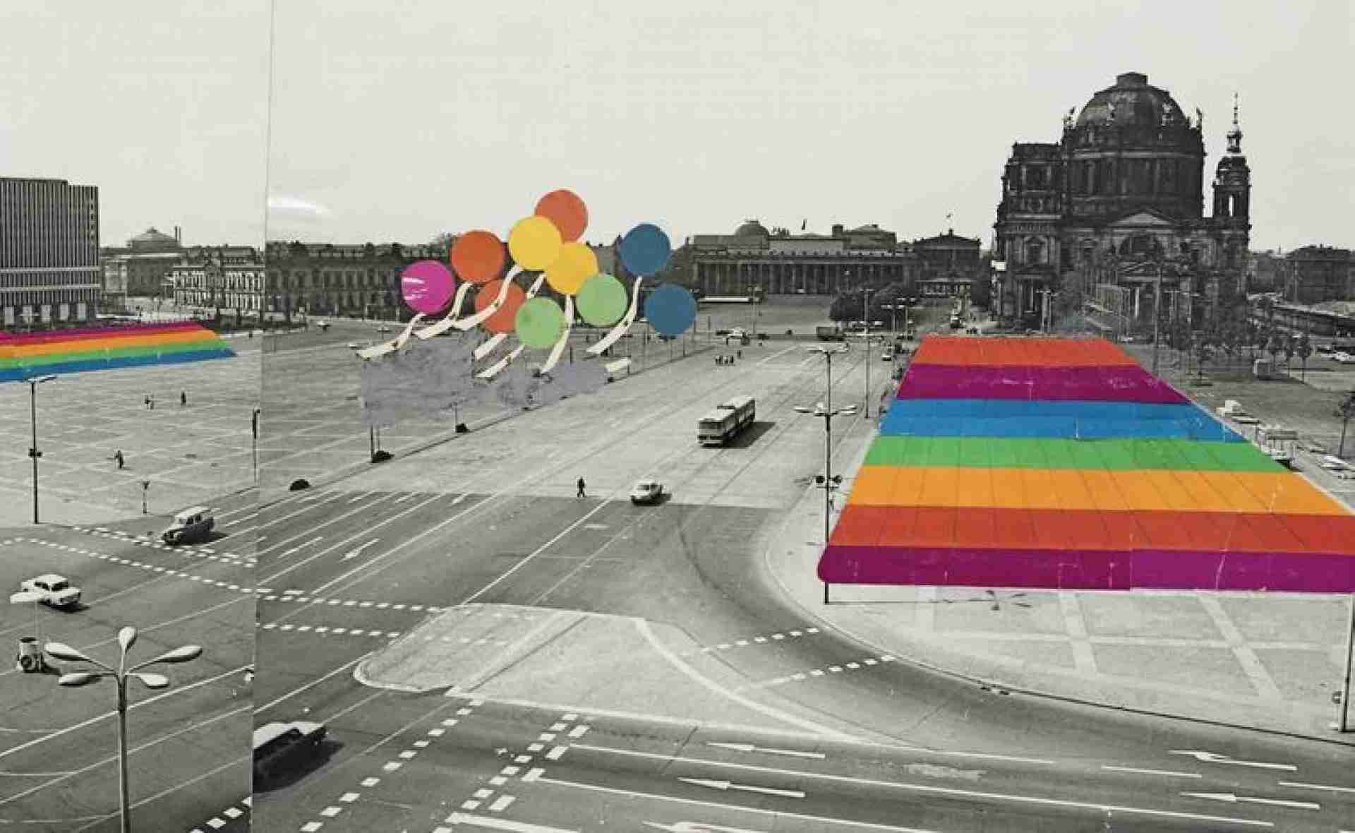 Lutz Brandt, Entwurf Tribünen Marx-Engels-Platz, X. Weltfestspiele der Jugend und Studenten 1973 in Ost-Berlin © Foto: Armin Herrmann