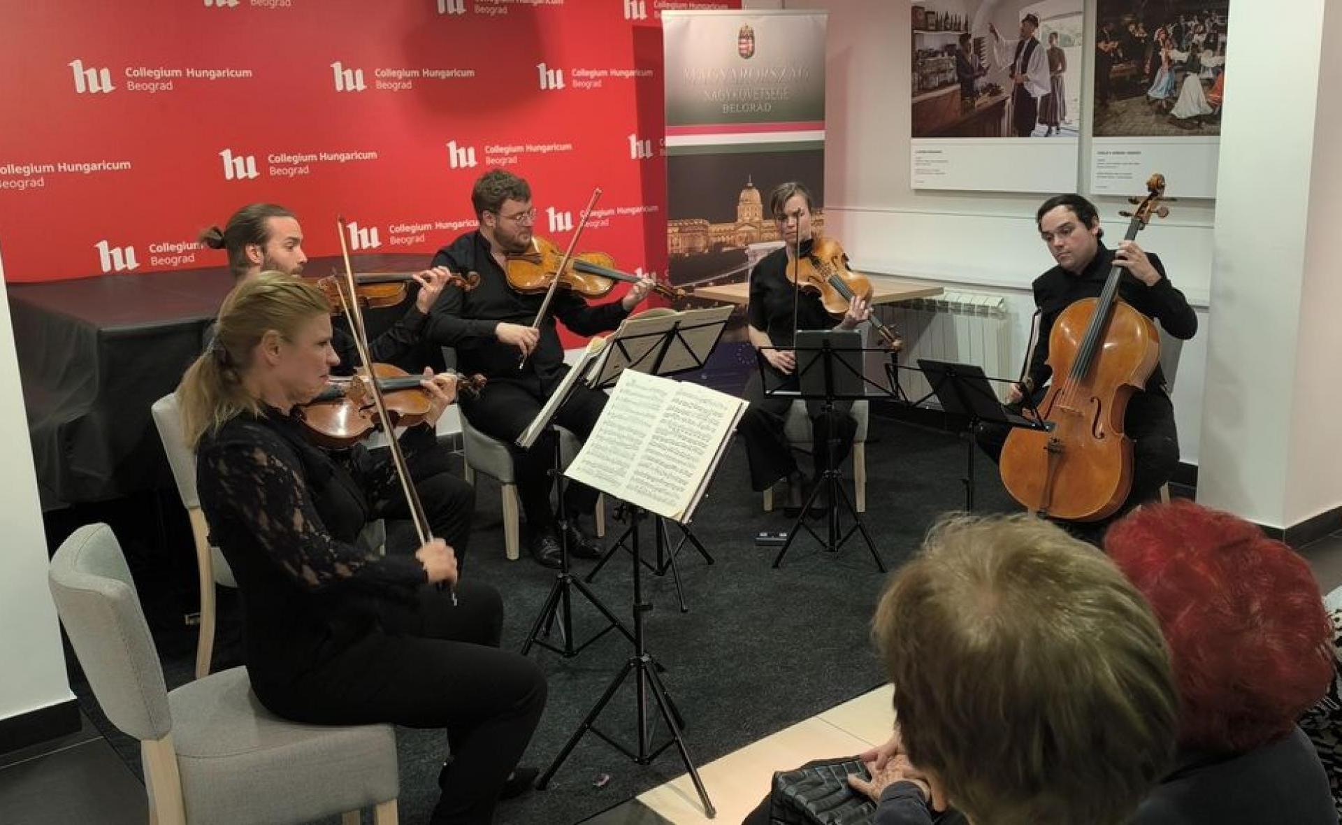 Gudački kvintet Simfonijskog orkestra Koncerto Budimpešta nastupio je u Beogradu.