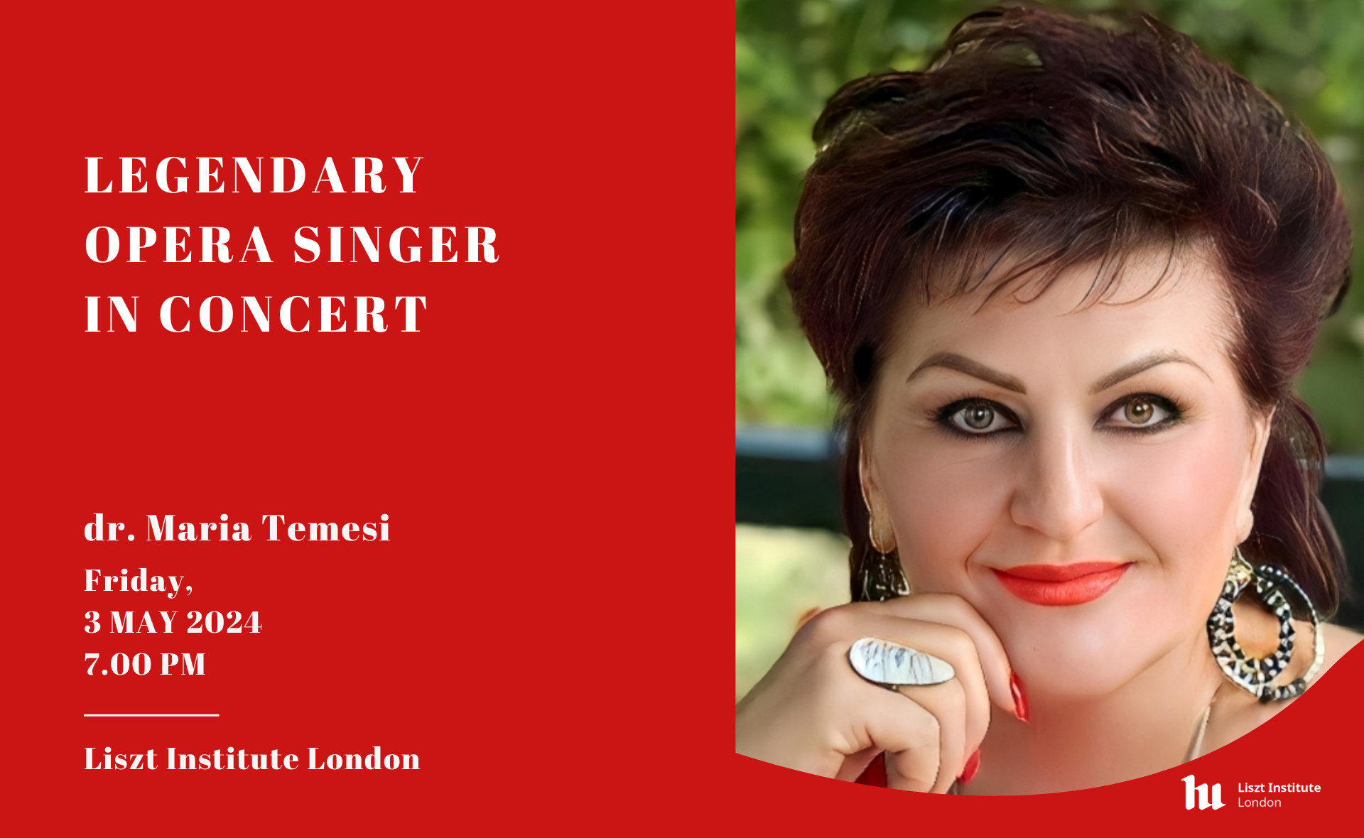 Legendary opera singer in concert - dr. Maria Temesi