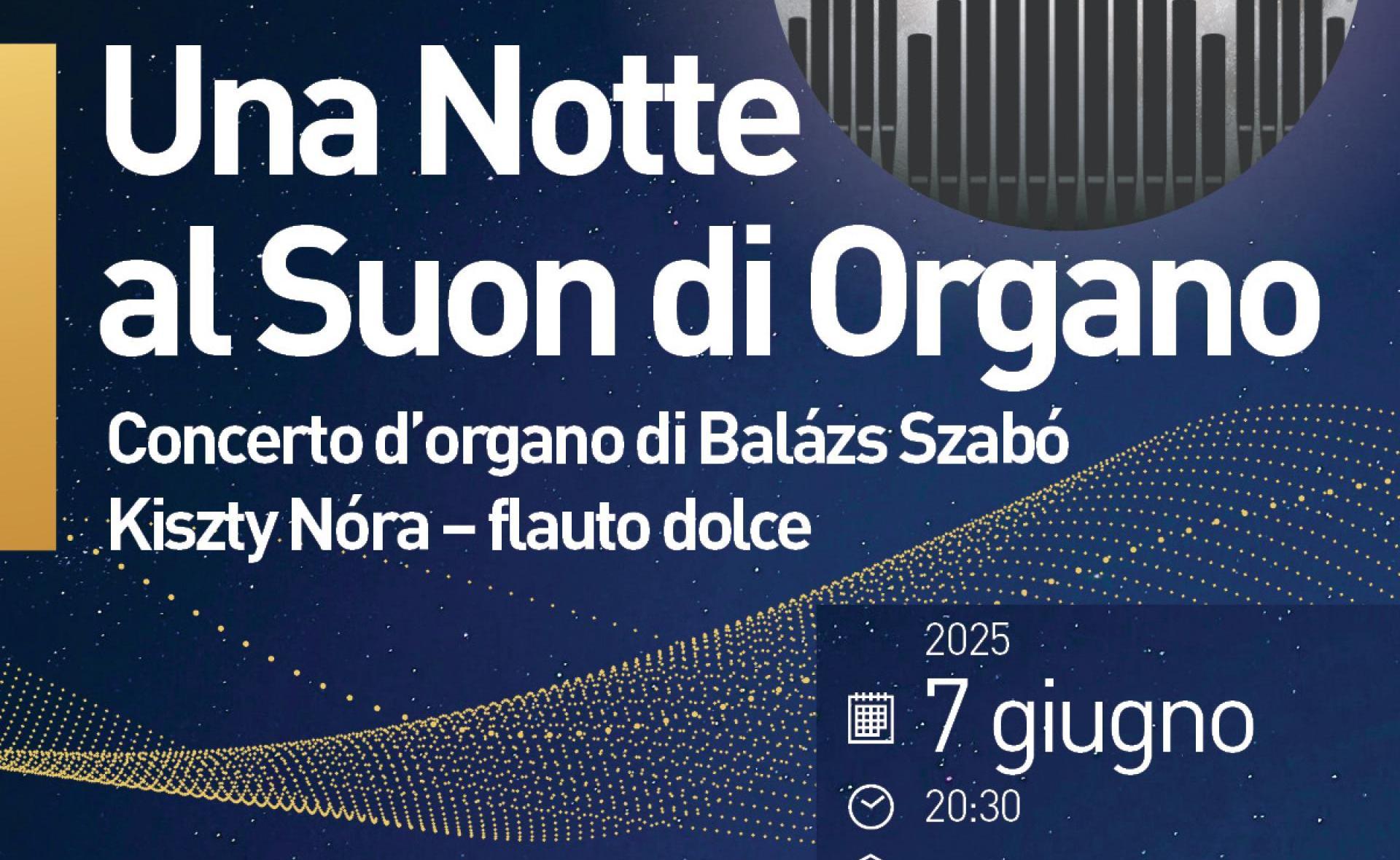 Una notte al suon di organo - concerto di Balázs Szabó