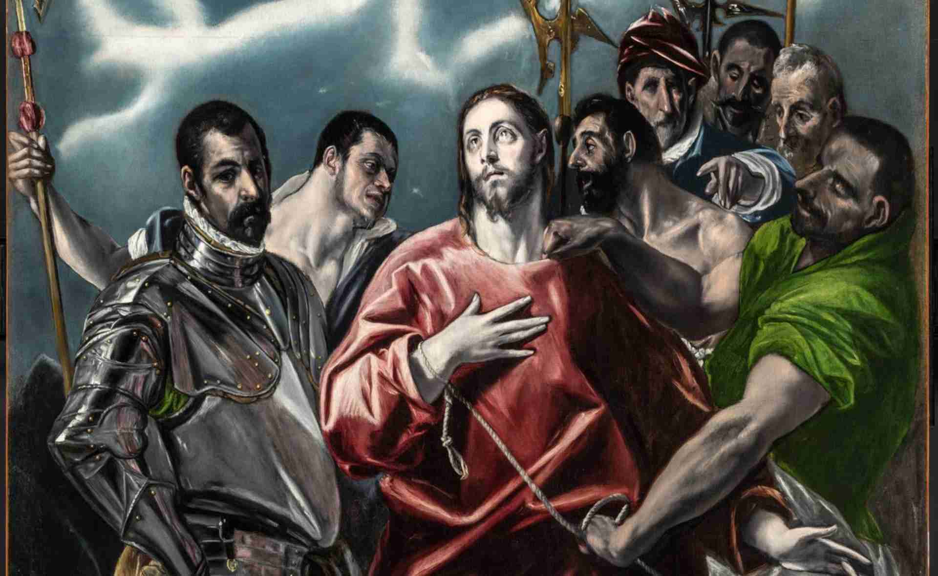 El Greco (Domenikosz Theotokopulosz): Krisztust megfosztják ruháitól (El Expolio), olajfestmény, 1579–1580 körül (részlet)