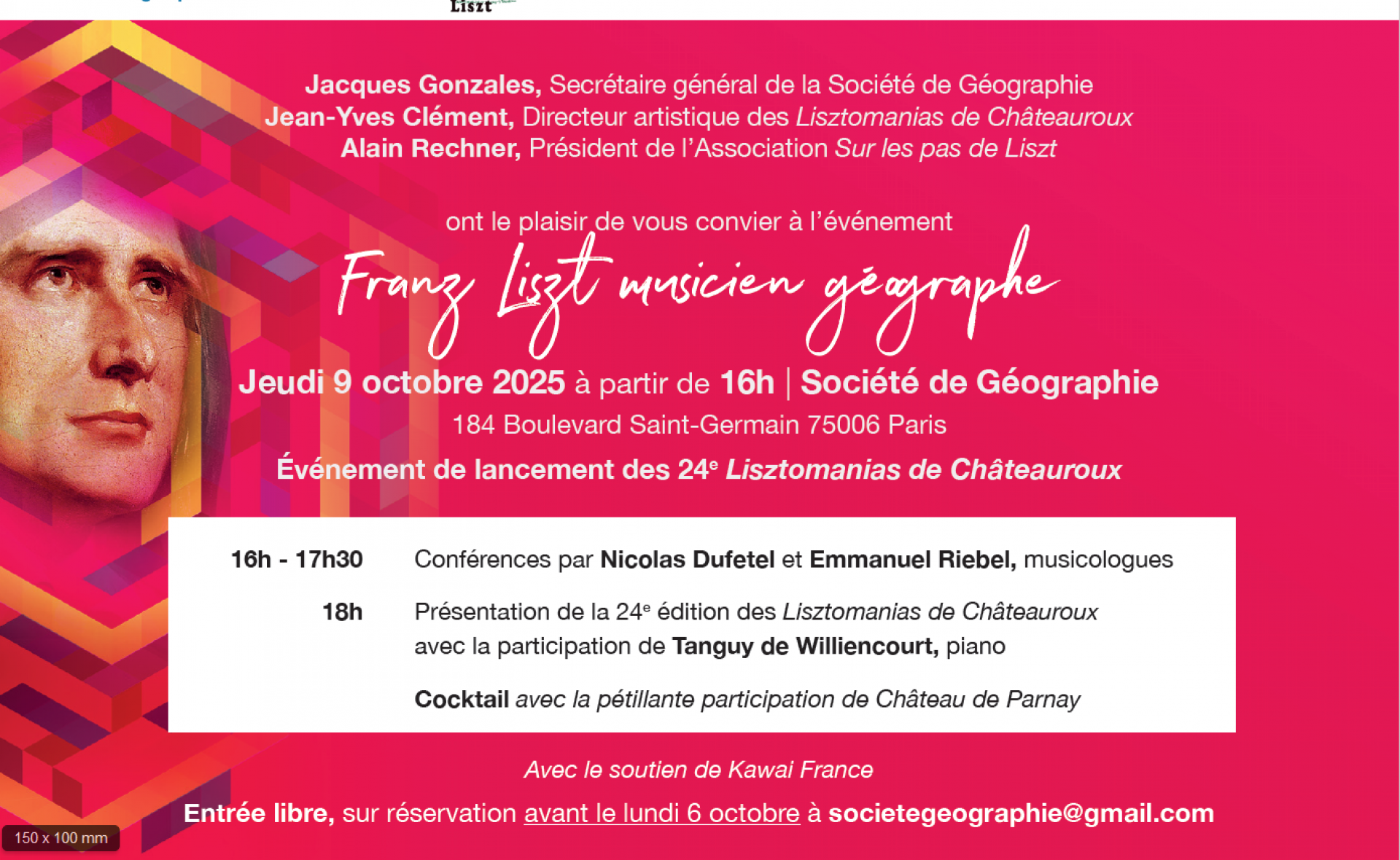 « Autour de Franz Liszt, musicien géographe. L’Europe romantique »