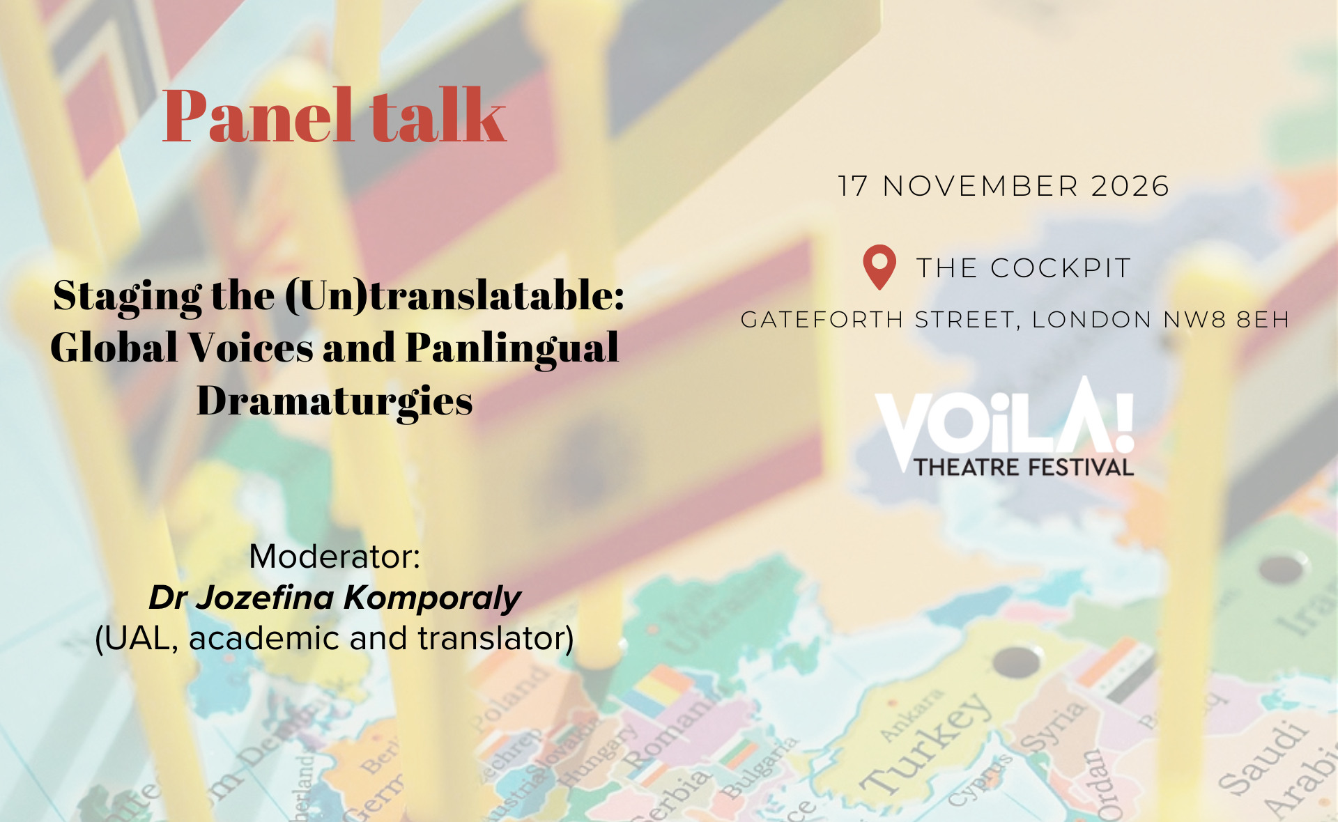 Panel Talk: Staging the (Un)translatable: Global Voices and Panlingual Dramaturgies
