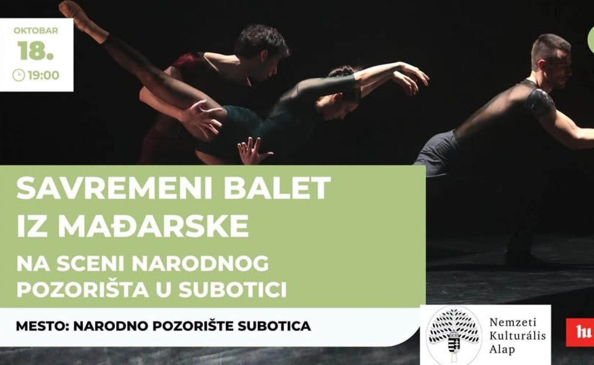 A székesfehérvári Balett Színház érkezik a szabadkai Népszínházba!