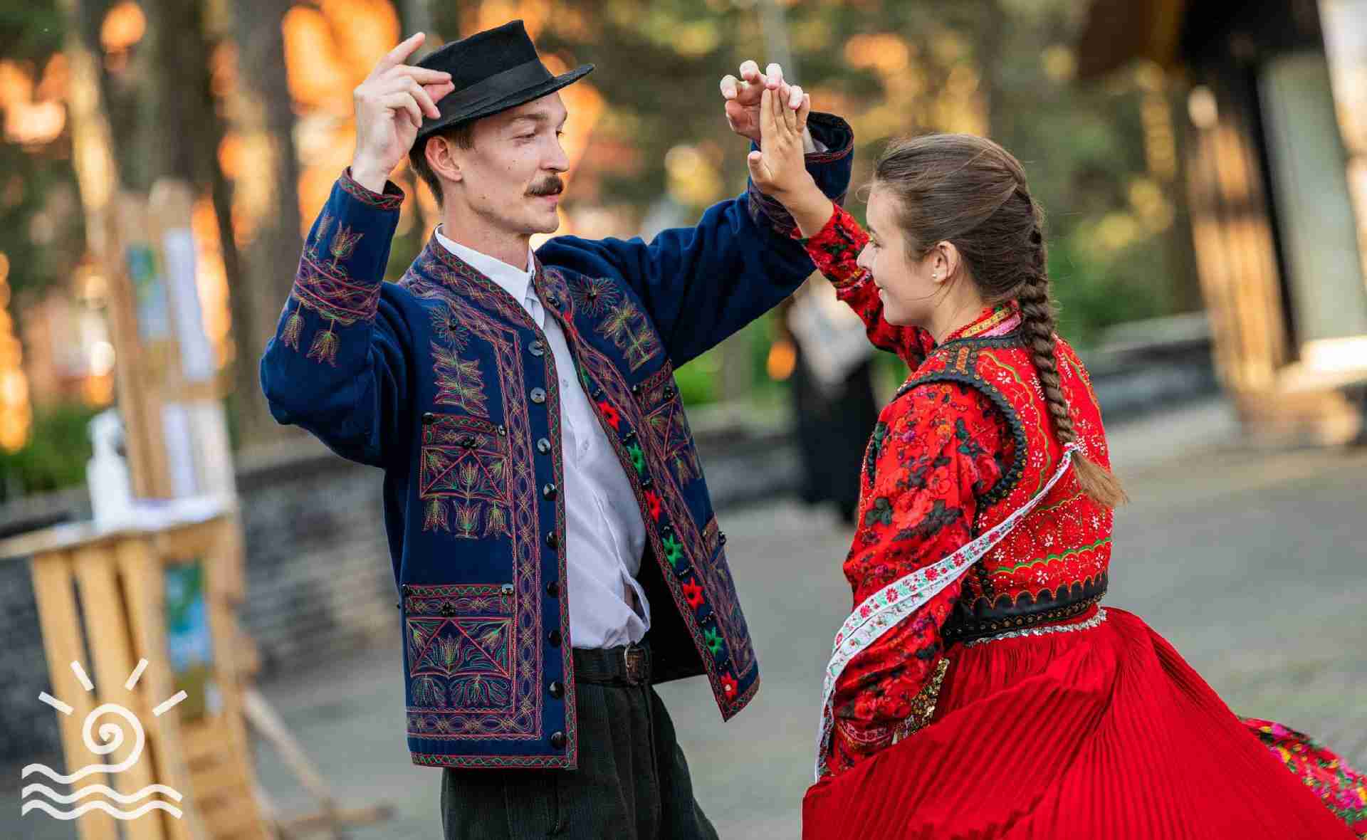 Dancers of the Cifra Műhely at Neringa International Folklore Festival