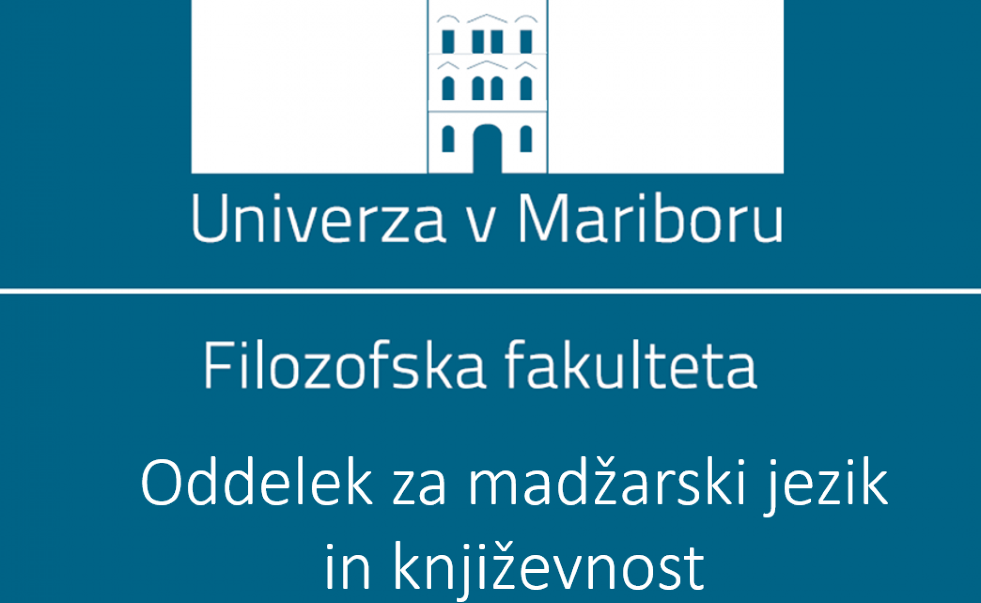Oddelek za madžarski jezik in književnost Filozofske fakultete Univerze v Mariboru