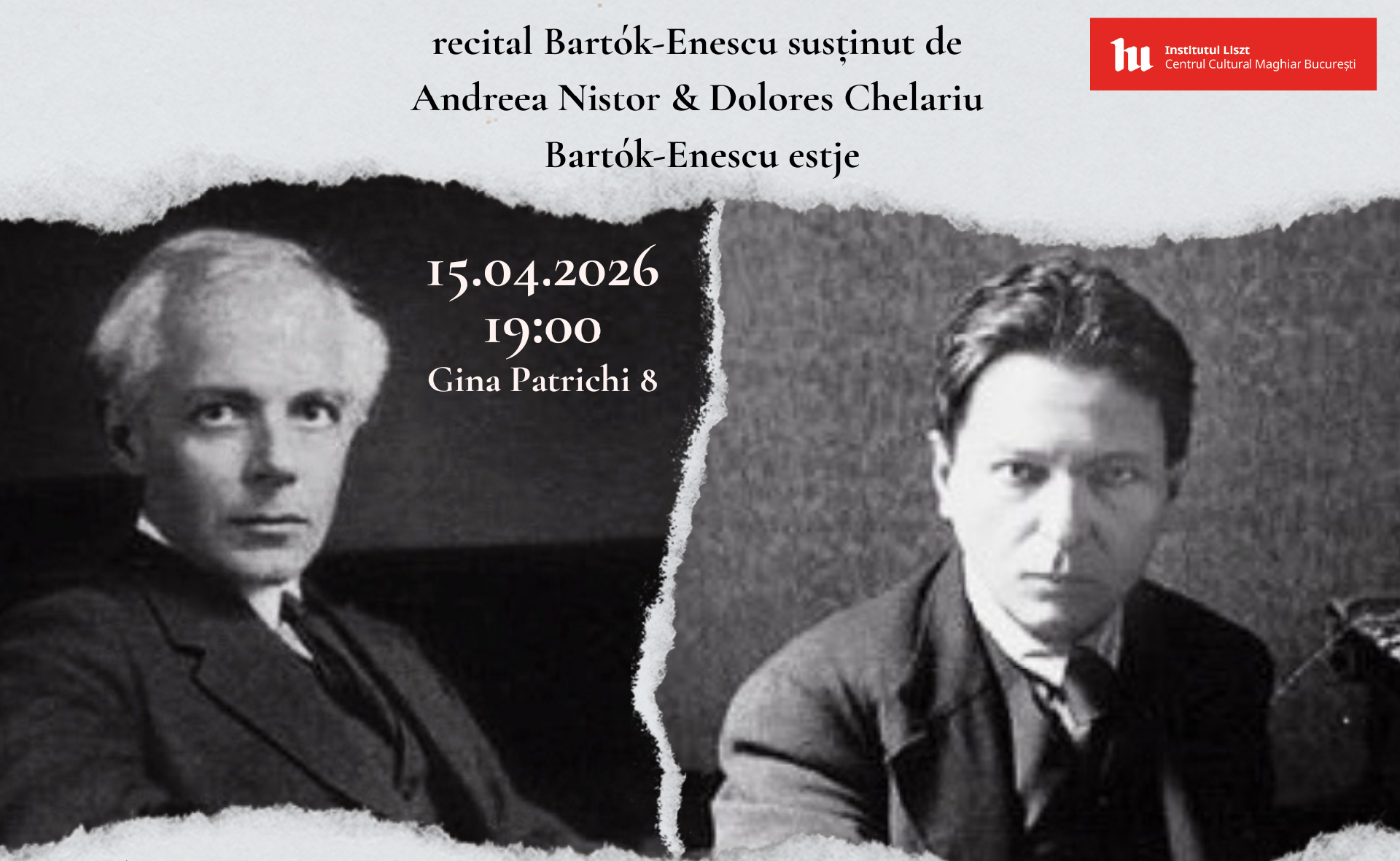 Recital Bartók-Enescu susținut de Andreea Nistor și Dolores Chelariu