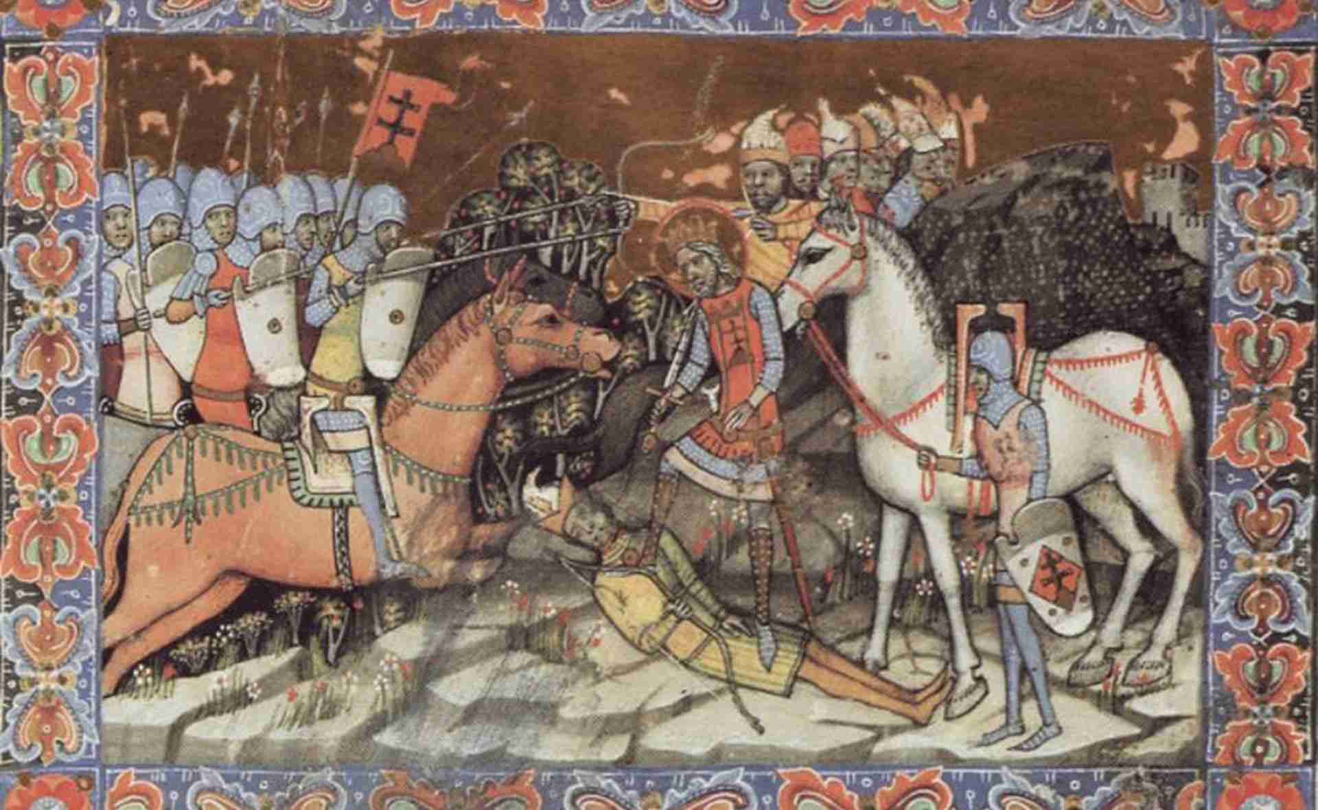 Kean, a "bolgárok és szlávok hercege" halála a Chronicon Pictumban, 1358-1373, Forrás: Wikimedia Commons- Ismeretlen szerző
